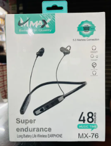M-MAX MX-76 super endurance Long battery life warless Earphone -Multicolor