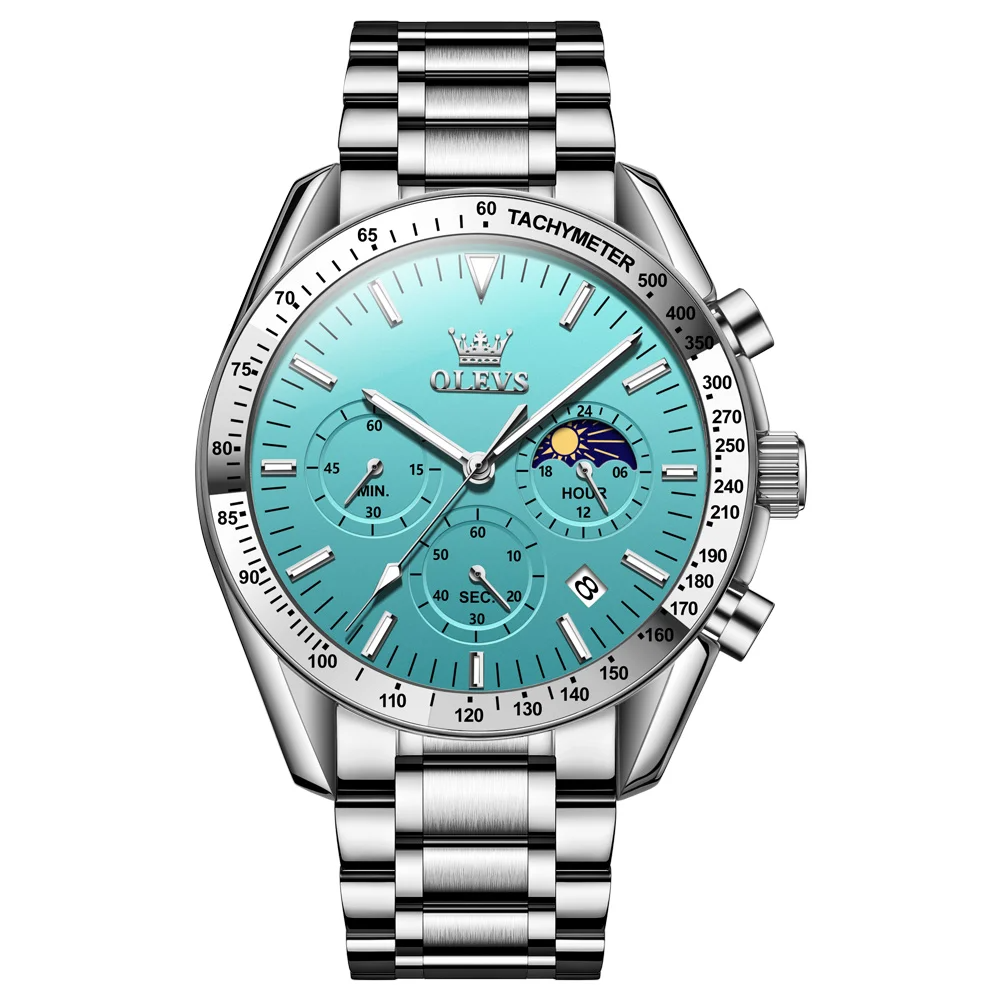 OLEVS 3618 Stainless Steel Diamond Quartz Watch