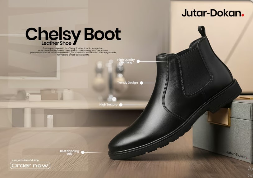 Urban Elegance Black Chelsea Boot - Black Color - Product code - 2019